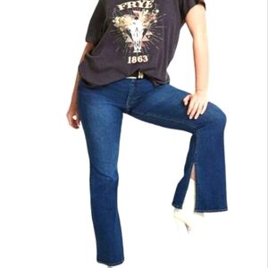 FRYE Women's Size 18 Midrise Thunderwash Split Hem Wide Leg Jeans